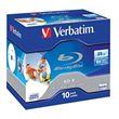 Verbatim BD-R 25GB 6X White Wide Printable 10 Pack in Jewel Cases